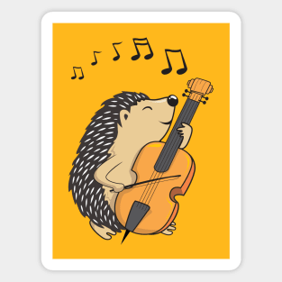 hedgehog playing cello Magnet